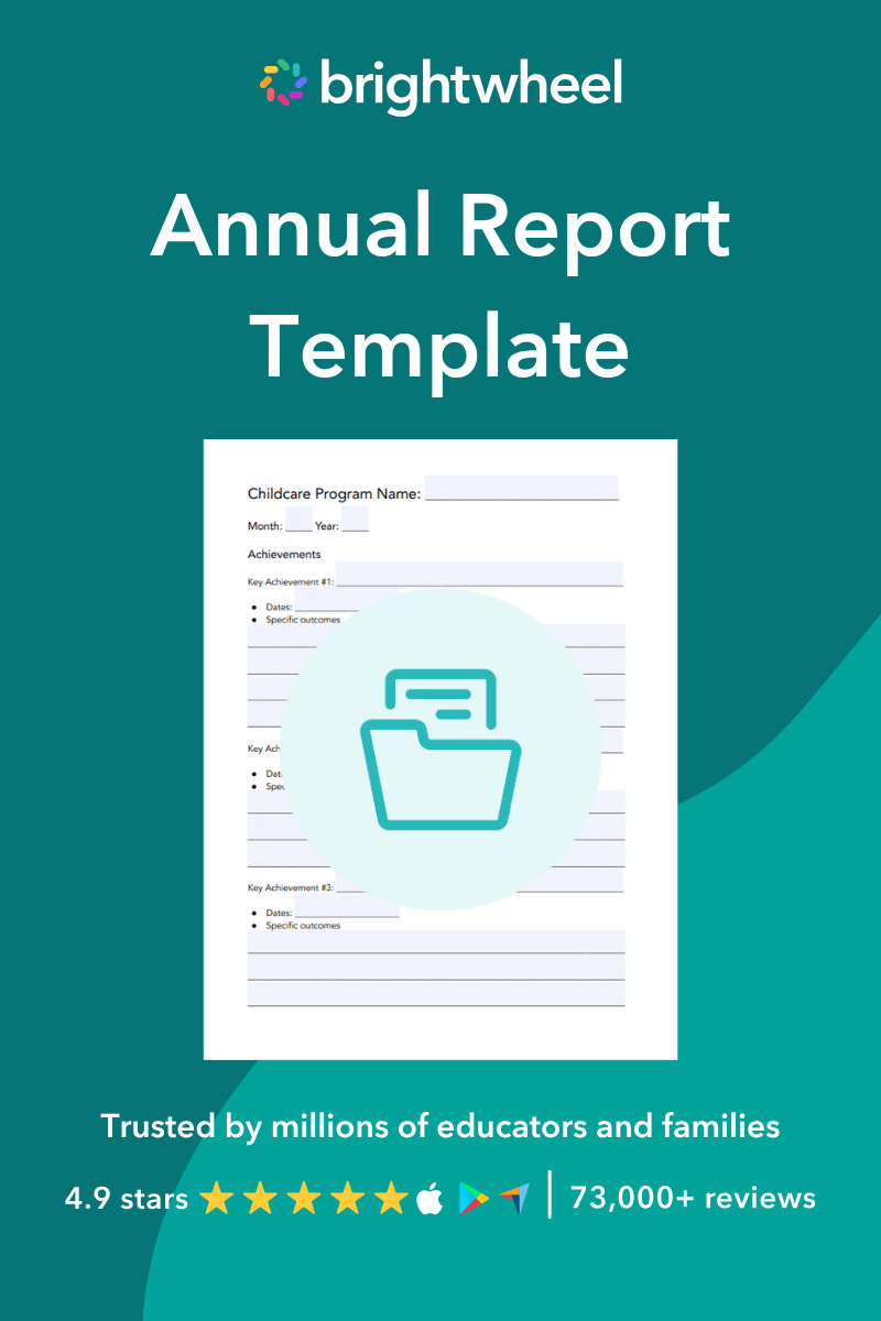 Annual Report Template for Childcare Programs - brightwheel
