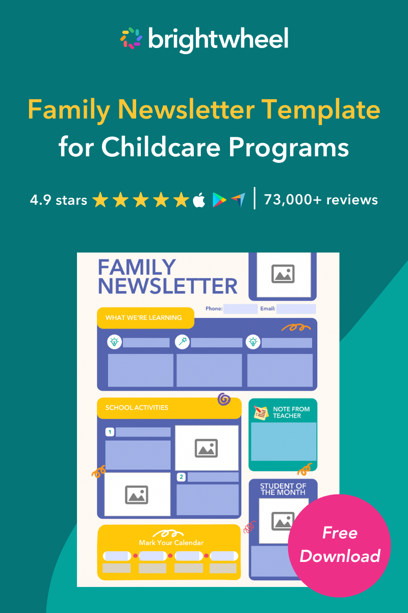 Family Newsletter Template for Childcare Programs - brightwheel Family Newsletter Template for Childcare Programs - brightwheel