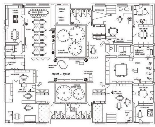 Preschool classroom layout - example 3-1