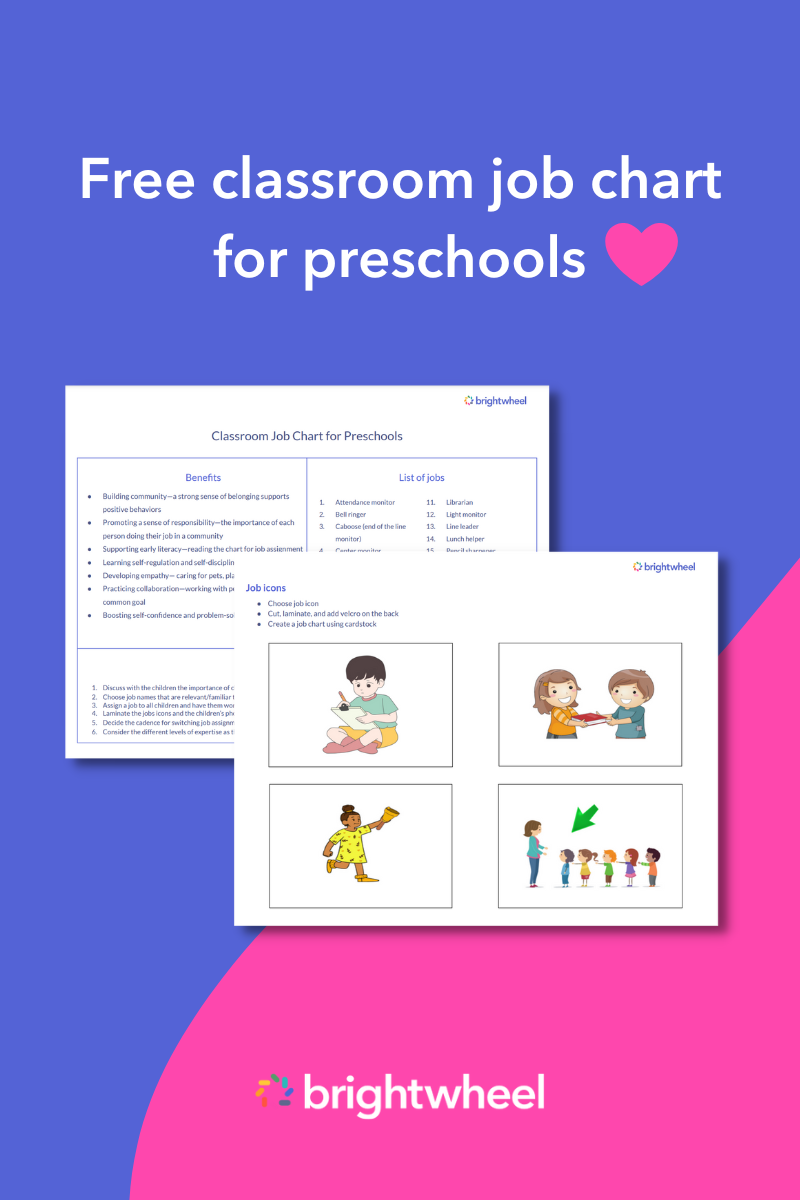 Classroom Job Chart - brightwheel-1