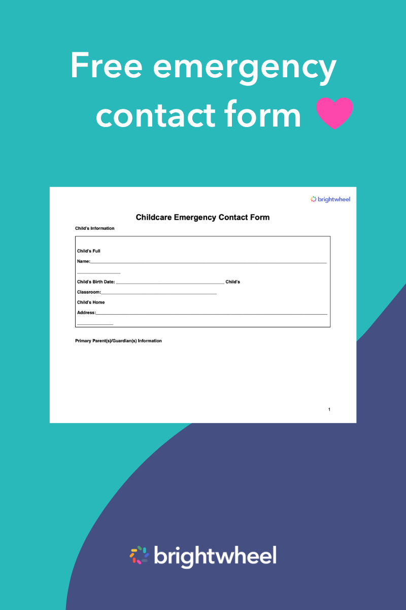 Emergency Contact Form - brightwheel