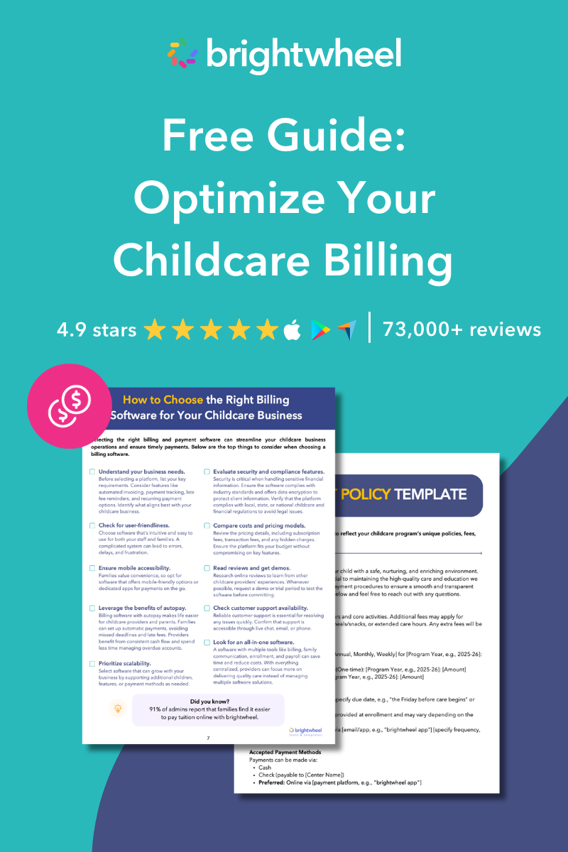 Free Guide: Optimize Your Childcare Billing - brightwheel