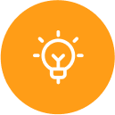 An icon image of light bulb that represents efficiency driving tools in brightwheel.