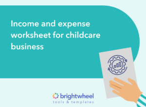 A thumbnail image of income and expense worksheet content offer