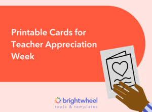 Printable Cards for Teacher Appreciation Week
